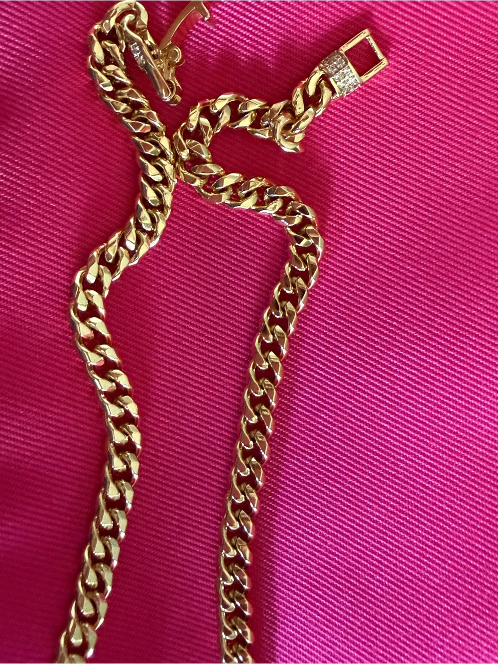 Gold Curb Chain Necklace - Women Accessories